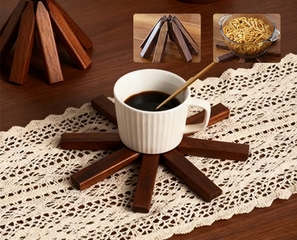 Solid wood insulating underlay