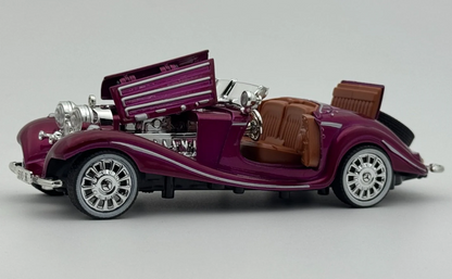 1936 Mercedes Benz 500K 1:24 Roadster Diecast Scale Model Car Collectible
