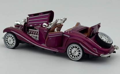 1936 Mercedes Benz 500K 1:24 Roadster Diecast Scale Model Car Collectible