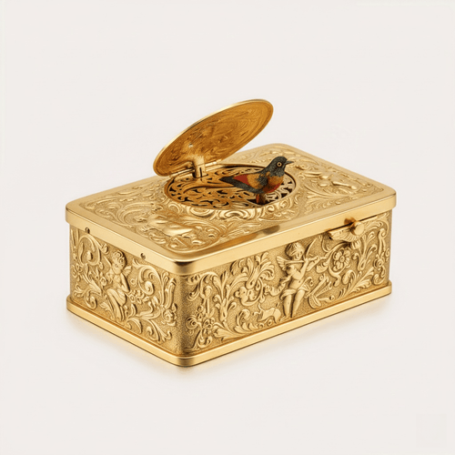 Three-dimensional Embossed Bird Music Box