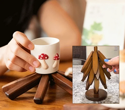 Solid wood insulating underlay