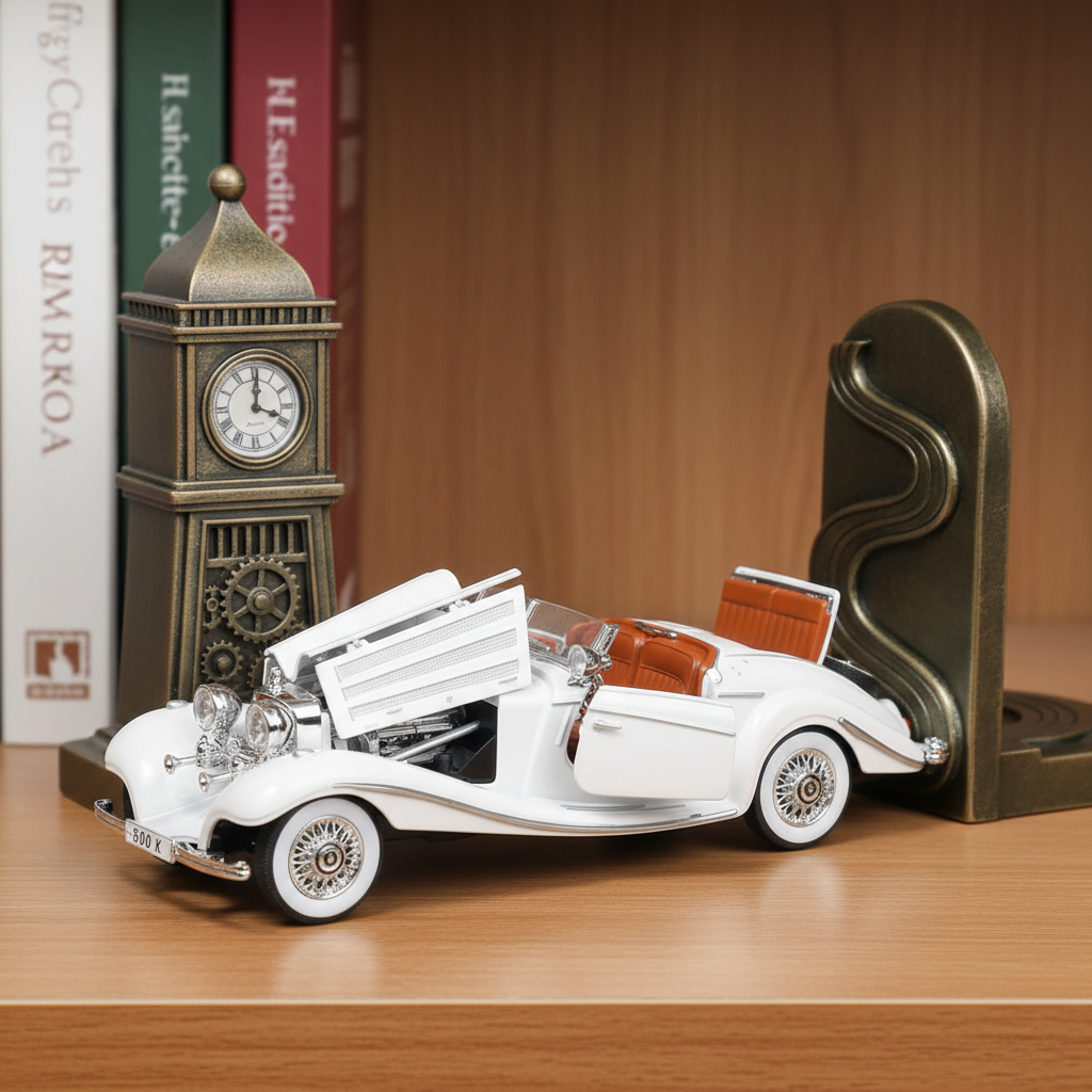 1936 Mercedes Benz 500K 1:24 Roadster Diecast Scale Model Car Collectible